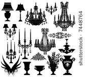 baroque elements  vector...