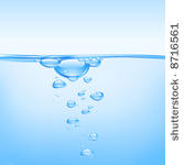 vector bubbles in clear water