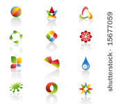 set of original logos. vector 3