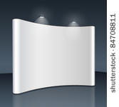 vector blank trade show booth...