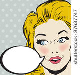 vintage woman character