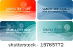 set of business cards