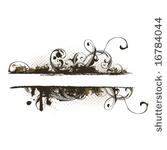 vector grunge border for text