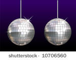vector disco ball set isolated. ...