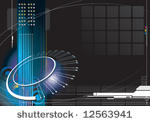 high tech infinity concept with ...