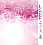 abstract pink floral background ...