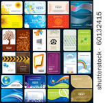 set of variety business cards ...