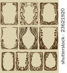 art nouveau frames