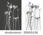 real grass silhouette   vector  ...