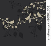 floral background  birds