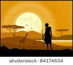 africa landscape background....