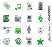 entertainment icons   green02   ...