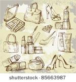 set of womans background