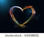 postcard heart valentine's day  ...
