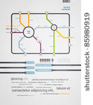 infographics subway in the old...
