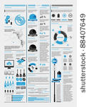 elements of infographics with a ...