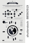 elements of infographics with a ...