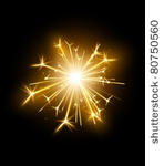 vector sparkler illustration