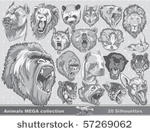 animals mega collection vector...