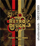 vector retro grunge concert...
