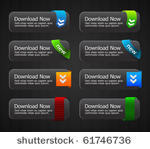 glossy download buttons set...
