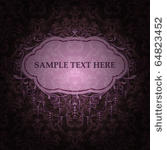 vector vintage label with...