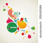 colorful background elements