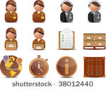 logistics and delivery icons set