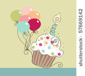 birthday cupcake