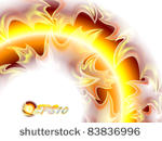 abstract background yellow arc...