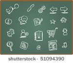 illustration of web icon on...