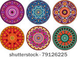 indian style floral color...
