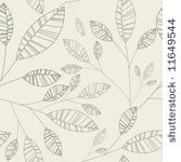 seamless simple shape leaves...