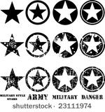vectors military stars