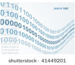 abstract binary code waves...