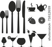 set of kitchen object. vector...