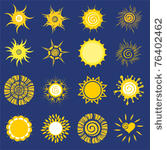 suns. elements for design.
