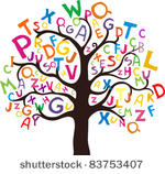 abstract tree with colorful...