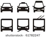 public transport vector icons