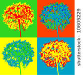 pop art flower