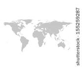 grey political world map...
