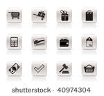 online shop icons   vector ...