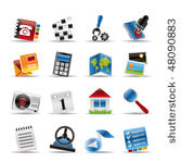 mobile phone and computer icon  ...