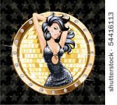 vector illustration of glamour...
