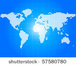 map made of dots