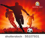 soccer action player on...