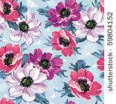 elegance seamless color flowers ...