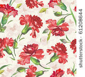 red carnations on floral...