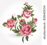 elegance illustration with pink ...