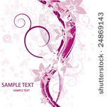 beauty floral card